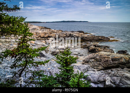 Le charmant port de canard Isle au Haut dans l'Acadia National Park, Maine Banque D'Images