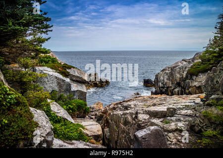 Le charmant port de canard Isle au Haut dans l'Acadia National Park, Maine Banque D'Images