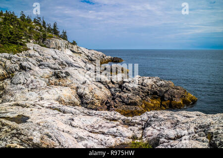 Le charmant port de canard Isle au Haut dans l'Acadia National Park, Maine Banque D'Images