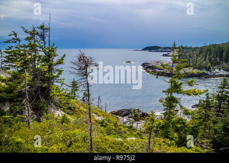 Le charmant port de canard Isle au Haut dans l'Acadia National Park, Maine Banque D'Images