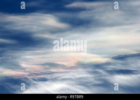 L'iridescence Cloud Cambridgeshire Banque D'Images