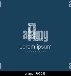 Lettre initiale IL Modèle Logo Design Vectoriel. Résumé lettre logo design Illustration de Vecteur