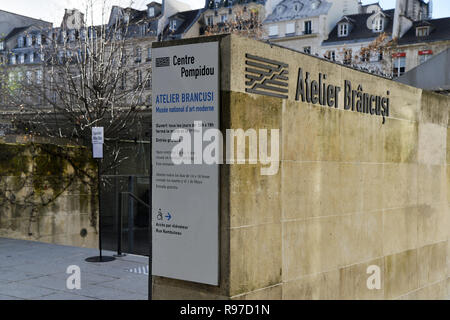 Atelier Brancusi - Centre d'Art Moderne de Pompidou - Les Halles - Paris - France Banque D'Images