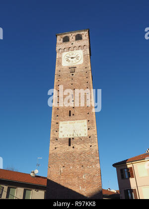 Torre Civica (sens beffroi) à Grugliasco, Italie Banque D'Images