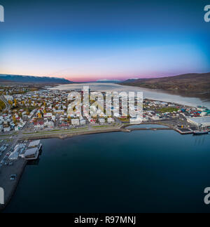 À l'automne d'Akureyri, Islande du Nord Banque D'Images