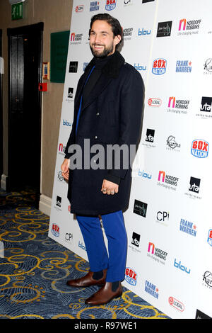 Les arrivées à l'Nordoff Robbins Championship Boxing Le dîner, tenue à l'hôtel Hilton de Londres à Londres. Avec : Jamie Jewitt Où : London, Royaume-Uni Quand : 19 novembre 2018 Source : WENN.com Banque D'Images