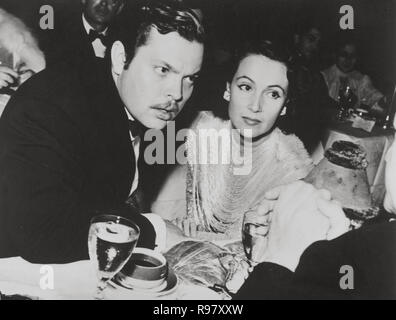 DOLORES DEL RIO, ORSON WELLES. Banque D'Images