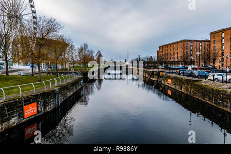 Dukes Dock de Liverpool, Royaume-Uni Banque D'Images