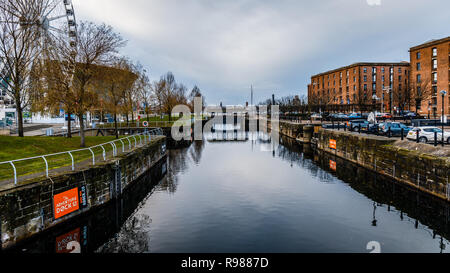 Dukes Dock de Liverpool, Royaume-Uni Banque D'Images