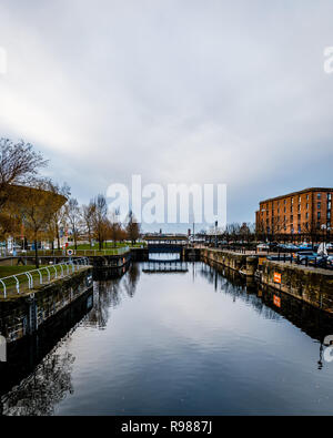 Dukes Dock de Liverpool, Royaume-Uni Banque D'Images