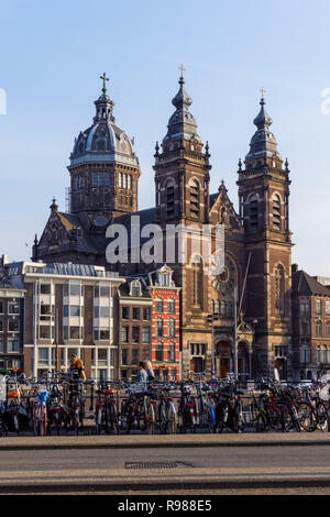 Basilique de Saint Nicholas à Amsterdam, Pays-Bas Banque D'Images