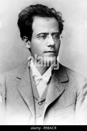 Compositeur autrichien Gustav Mahler. Portrait, 1898. Banque D'Images