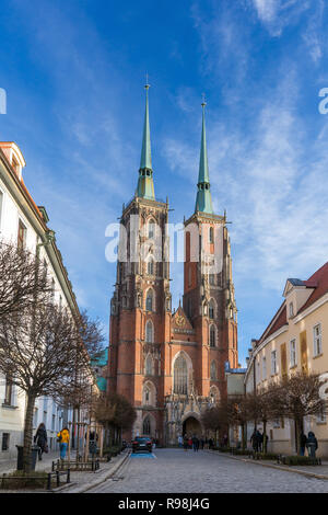 Katedra sw Jana Chrzciciela ou st. Jean le Baptiste cathédrale Wroclaw, Pologne Banque D'Images