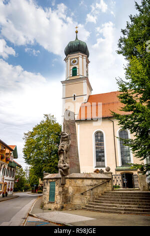 Oberammergau, Bavière, Allemagne Banque D'Images