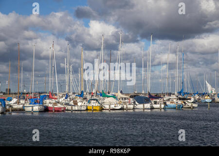 Port de Plaisance Voilier Kastrup à Copenhague, Danemark Banque D'Images