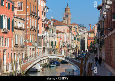 Venise, Italie - 23 mars, 2018 Jour : vue sur le canal de Venise, Italie Banque D'Images