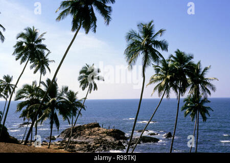 Plage de Vagator, plage de Goa, Inde Banque D'Images