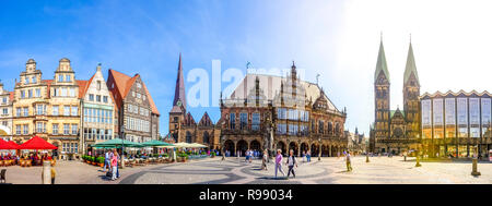 Marché, Brême, Allemagne Banque D'Images
