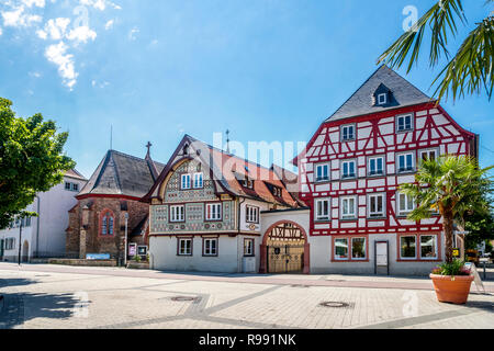 L'Hôpital Heilig Geist, Bensheim, Allemagne Banque D'Images