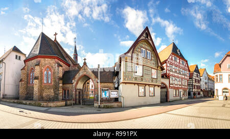 L'Hôpital Heilig Geist, Bensheim, Allemagne Banque D'Images