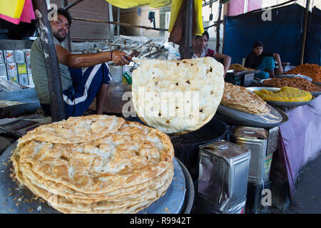 Srinagar, au Cachemire. Marché de plein air Banque D'Images