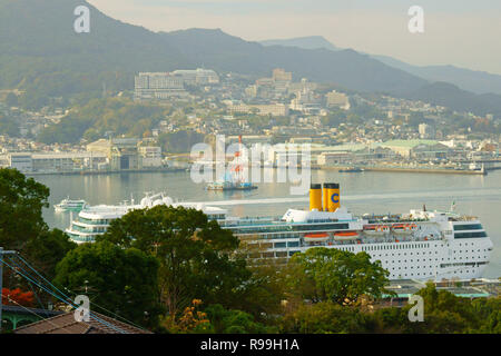 Port de Nagasaki, Nagasaki Prefecture, Japan Banque D'Images