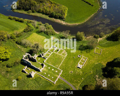 Inch Abbey, comté de Down, Irlande du Nord Banque D'Images