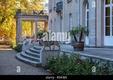 Berlin.Maison de la Conférence de Wannsee site commémoratif. Villa où les dirigeants nazis et SS s'est réuni le 20 janvier 1942 pour planifier la déportation et l'extermination des Juifs Banque D'Images