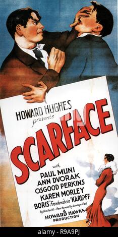 Titre original : Scarface. Titre en anglais : Scarface. Année : 1932. Réalisateur : Howard Hawks. Credit : United Artists / Album Banque D'Images