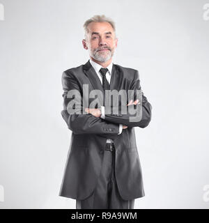 En pleine croissance. businessman en costume d'affaires. Banque D'Images