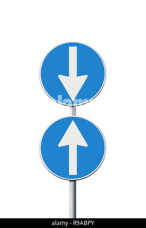 Concept de contradiction avec la signalisation routière - notion de droit Banque D'Images