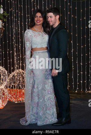 Mumbai, Inde, le 20 mars 21018 L'actrice de Bollywood Priyanka Chopra : musicien et Nick Jonas réception de mariage pour l'industrie du film de Bollywood à Mumbai, Inde, le Mercredi, Mai 20, 2018. photo par Prodip Guha Banque D'Images