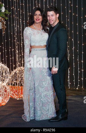 Mumbai, Inde, le 20 mars 21018 L'actrice de Bollywood Priyanka Chopra : musicien et Nick Jonas réception de mariage pour l'industrie du film de Bollywood à Mumbai, Inde, le Mercredi, Mai 20, 2018. photo par Prodip Guha Banque D'Images