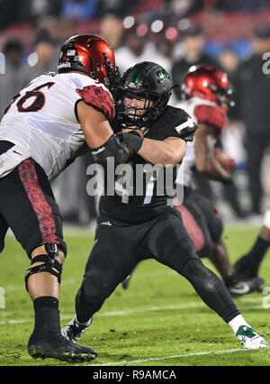 19 décembre 2018, Frisco, TX...l'Université de l'Ohio secondeur Bobcat, Evan Crouch (47), en action à la NCAA Football jeu entre le bol Frisco Ohio le lynx roux et le San Diego State Aztecs au bol, Frisco de Frisco, TX. (Photographe complète absolue et de la société Calomeni Crédit : Joe / MarinMedia.org / Cal Sport Media) Banque D'Images