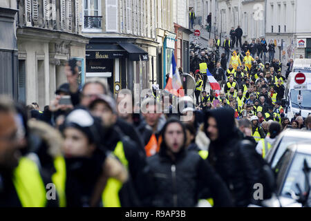 Jaune Gilets Jaunes Protester Contre La Taxe Sur Les