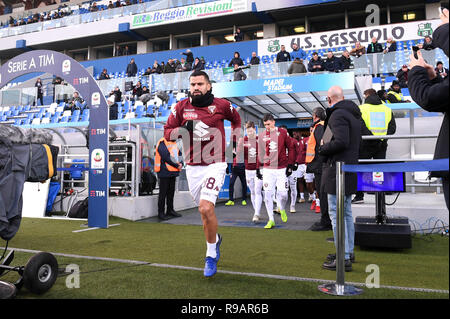 Foto Massimo Paolone/LaPresse 22 dicembre 2018 Reggio Emilia, Italia sport calcio Sassuolo vs Torino - Campionato di Calcio Serie A TIM 2018/2019 - stade "Mapei - TCCE&# xe0 ; del Tricolore" Nella foto : per riscaldamento Photo Turin Massimo Paolone/LaPresse 22 décembre 2018 à Reggio Emilia, Italie Sports Football Sassuolo vs Torino - championnat de football italien une ligue 2018/2019 TIM - "Stade Mapei". Dans le pic : échauffement Torino Banque D'Images