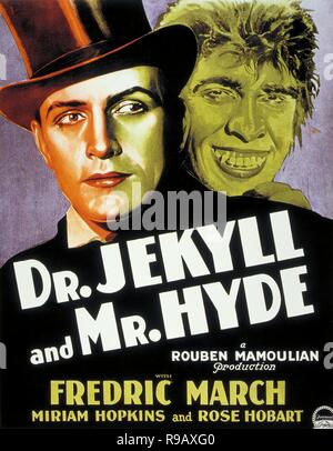 Titre original : DR. JEKYLL ET M. HYDE. Titre en anglais : DR. JEKYLL ET M. HYDE. Année : 1931. ROUBEN MAMOULIAN Directeur :. Credit : PARAMOUNT PICTURES / Album Banque D'Images