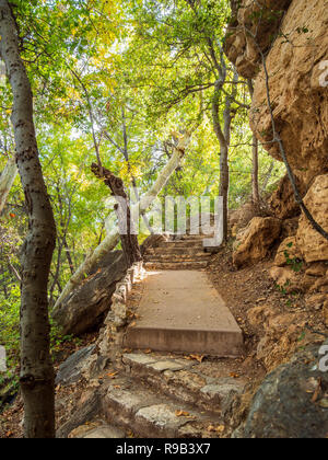 Des mesures pour la sortie, Montezuma et Monument National, McGuireville, Arizona. Banque D'Images