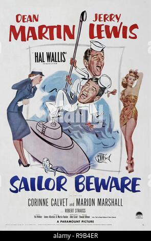 Titre original : SAILOR BEWARE. Titre en anglais : SAILOR BEWARE. Année : 1952. Directeur : HAL WALKER. Credit : PARAMOUNT PICTURES / Album Banque D'Images