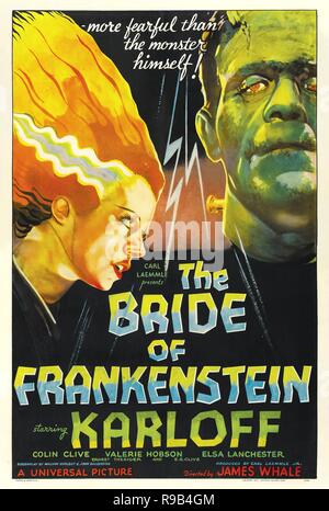 Film Original Titre : La fiancée de Frankenstein. Titre en anglais : la fiancée de Frankenstein. Année : 1935. Directeur : JAMES WHALE. Credit : UNIVERSAL PICTURES / Album Banque D'Images