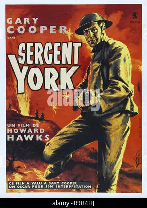 Titre original : LE SERGENT YORK. Titre en anglais : LE SERGENT YORK. Année : 1941. Réalisateur : Howard Hawks. Credit : Warner Brothers / Album Banque D'Images