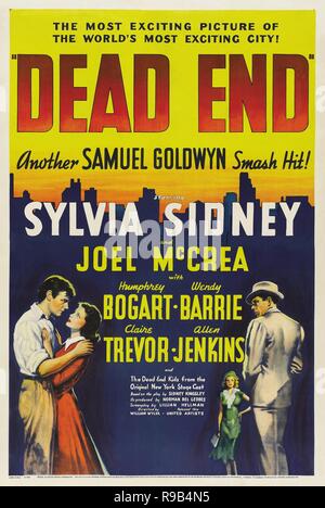 Titre original : DEAD END. Titre en anglais : DEAD END. Année : 1937. Réalisateur : William Wyler. Credit : GOLDWYN/United Artists / Album Banque D'Images