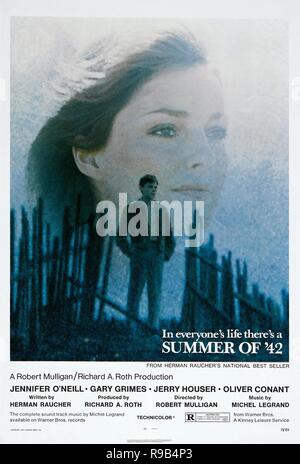 Titre original : l'été de '42. Titre en anglais : l'été de '42. Année : 1971. Directeur : ROBERT MULLIGAN. Credit : Warner Brothers / Album Banque D'Images