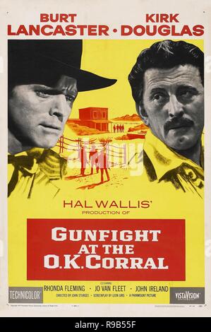 Titre original : GUNFIGHT À L'O. K. CORRAL. Titre en anglais : GUNFIGHT À L'O. K. CORRAL. Année : 1957. Réalisateur : JOHN STURGES. Credit : PARAMOUNT PICTURES / Album Banque D'Images