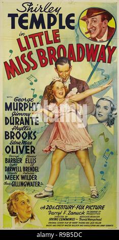 Titre original : LITTLE MISS BROADWAY. Titre en anglais : LITTLE MISS BROADWAY. Année : 1938. Directeur : IRVING CUMMINGS. Crédit : 20TH CENTURY FOX / Album Banque D'Images