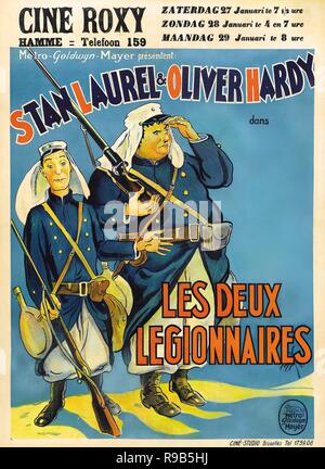 Titre original : BEAU HUNKS. Titre en anglais : BEAU HUNKS. Année : 1931. Directeur : JAMES W. HORNE. Credit : HAL ROACH/MGM / Album Banque D'Images