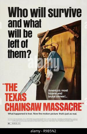 Titre du film original : THE TEXAS CHAIN SAW MASSACRE. Titre en anglais : THE TEXAS CHAIN SAW MASSACRE. Année : 1974. Réalisateur : Tobe Hooper. Credit : Vortex / Album Banque D'Images