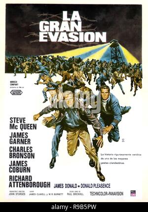 Titre original : The Great Escape. Titre en anglais : La grande évasion. Année : 1963. Réalisateur : JOHN STURGES. Credit : MIRISCH/United Artists / Album Banque D'Images