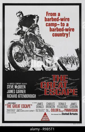 Titre original : The Great Escape. Titre en anglais : La grande évasion. Année : 1963. Réalisateur : JOHN STURGES. Credit : MIRISCH/United Artists / Album Banque D'Images