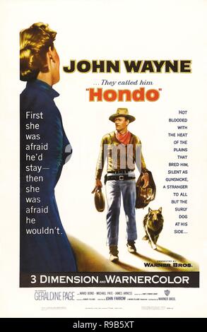 Titre original : HONDO. Titre en anglais : HONDO. Année : 1953. Réalisateur : John Farrow. Credit : Warner Brothers / Album Banque D'Images